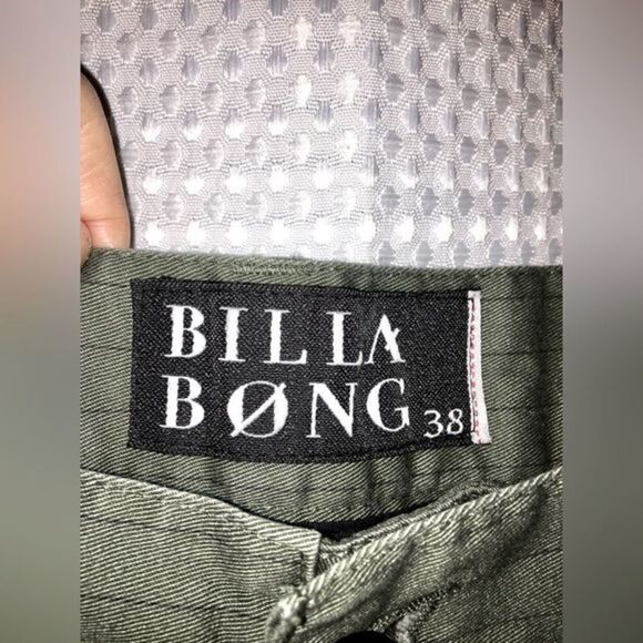 2/40$ Men’s Billabong Kaki with micro black stripes Shorts‎ size 38 - Picture 3 of 11